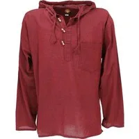 Guru-Shop Hemd & Shirt Nepal Hemd, Goa Hippie Sweatshirt, Yogashirt,.. Ethno Style, alternative Bekleidung