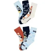 Bluey Socken Bingo Kinder Socken 6er Pack Jungen Mädchen (6-Paar)