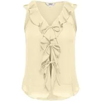 ONLY Blusenshirt ONLMONET S/L FLOWY V-NECK RUFFLE TO