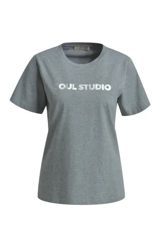 Smith&Soul - Regular T-Shirt Print grey melange - Gr. - L