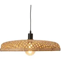 Marrakesch Orient & Mediterran Interior Pendelleuchte Boho Hängelampe Paloma handgefertigt aus Rattan in Natur 50 cm modern, Handarbeit