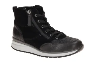 Gabor 8043.02 Damen Stiefeletten Schwarz - Bequeme Mid-Sneakers