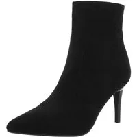 Ital-Design Elegante Ankle Boots für Damen mit hohem Absatz High-Heel-Stiefelette (90153144) Pfennig-/Stilettoabsatz Stiefeletten in Schwarz