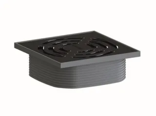 Dallmer Aufsatz DallDrain Pure, schwarz matt, 120 x 120 mm, 518293 518293