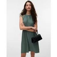 Vero Moda Minikleid VMMILLA SL SHORT LACE DRESS NOOS Materialmix, Spitze