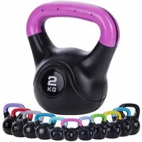 Body & Mind Kettlebell Body & Mind Kettlebell 2–20 kg – Profi Kettlebell mit Kunststoffmantel, (Profi Schwunghantel), Kraftraining Workout Gewicht (2 kg)