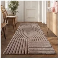 Teppium Teppich Boho Design, Rechteckig, Höhe: 20 mm, Kurzflor Boho Teppich Weich Anti-Rutsch Rückseite Waschbar