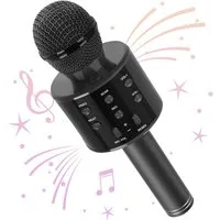Wisam Mikrofon Wisam® WS-858 Wireless Hifi Speaker Bluetooth Karaoke Mikrofon Schwarz (Packung, 1-tlg), Karaoke