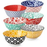 vancasso Müslischale 4/6-tlg Schalen Set für 4/6, Porzellan Müslischale, Bunt, Porzellan, (Set, 6-tlg)