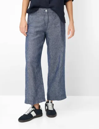 Brax Damen Culotte Style MAINE S INDIGO MOOD, Blau, Gr. 40