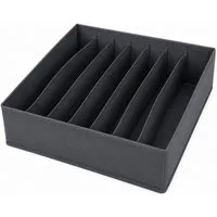 HH-Haushalt Schubladeneinsatz Schubladen Organizer 31x31x10 cm – Faltbare Aufbewahrungsbox 7 Fächer