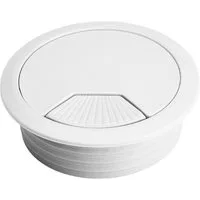 SO-TECH® Kabelkanal Kabeldurchlass Kabeldurchführung (2-St), Ø 60 mm, weiß, 2 Stück