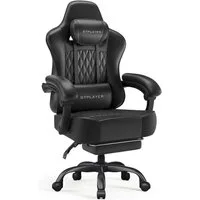 GTPLAYER Gaming-Stuhl Bürostuhl, Ergonomischer Pc Stuhl, Höhenverstellbarer Drehstuhl, mit Synchronmechanik und extradicker Sitzfläche