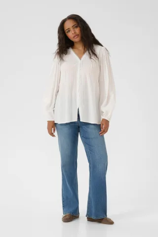 Langarm-Bluse KCmirana A-shape white