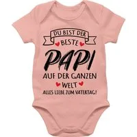 Shirtracer Shirtbody Beste Papa der Welt Geschenke, Alles liebe zum Vatertag Geschenk Vatertag Baby