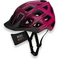 KED Mountainbikehelm Crom Fahrradhelm, Mit LED Rücklicht, FIDLOCK Verschluss, Insektenschutznetz