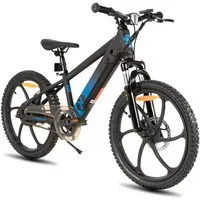 HILAND E-Bike E-Mountainbike 20 Zoll 24V 250W, Einheitsreifen & entnehmbarer Akku, Heckmotor, 124,8 Wh