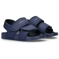 Tommy Hilfiger Badesandale Badeschuh, Wassersandale, Sommerschuh mit Klettverschlüssen