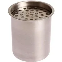 HEKERS Dekokamin Edelstahl Dose 0,45 l NEU Bio Ethanol Edelstahldose inkl. Keramikwolle, Farbe: Glas - Edelstahl - Weiß