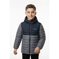 Columbia Steppjacke Powder Lite II Hooded Jacket mit hochschließendem Kragen, wasserabweisend, windabweisend