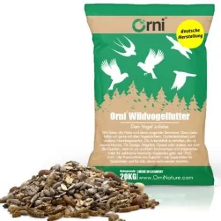 Orni Deluxe Streufutter mit Mehlwürmern für Wildvögel 20 kg