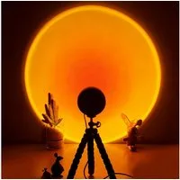 FELIXLEO LED-Sternenhimmel Sunset Lampe, 360° drehbare romantische Projektionslampe