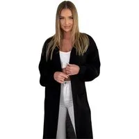Mississhop Longstrickjacke Cardigan Longstrickjacke extra lange Strickjacke M. 384
