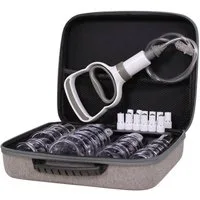 Hoopomania Massagegerät Premium Schröpfen Set 20-teilig mit Koffer