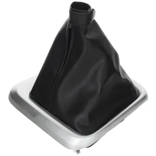 Schaltmanschette Manschette + Rahmen in Silber für Schaltknauf 735687230 für Fiat Tipo II ab 2015-
