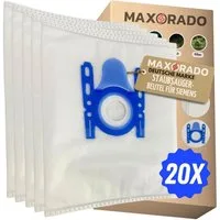Maxorado Staubsaugerbeutel 20 Staubsaugerbeutel für Siemens Bosch D E F G H Saugbeutel Q5 Q8, passend für Bosch, Siemens, 20 St., VS3 VS4 VS5 VS6 VS7 Z2.0 Beutel Zubehör