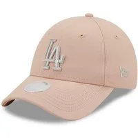 New Era Baseball Cap Los Angeles Dodgers MLB Metallic Logo Blush 9Forty Adjustable Women Ca (1-St)