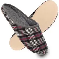 filsko Abisko kariert Damen Herren Kinder Hausschuh Filzpantoffeln, Leichtgewicht, Gästehausschuhe, Slip-On, Gummisohle