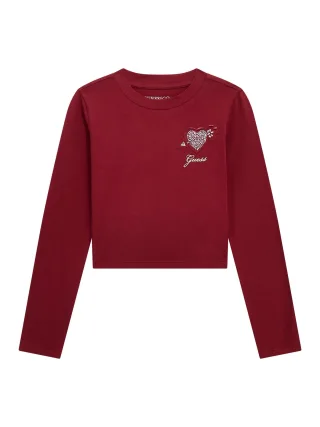 Guess Kids - LS T-SHIRT BALLROOM RED - Gr. - 12