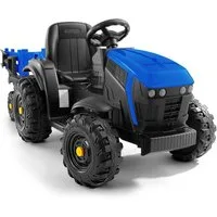 Dripex Elektro-Kindertraktor 24V 9AH Elektro Traktor mit Anhänger 400W Motor für Kinder, Kinderauto