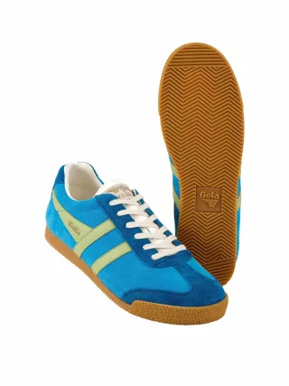 GOLA Herren Collab-Sneaker Harrier Blau Rindleder