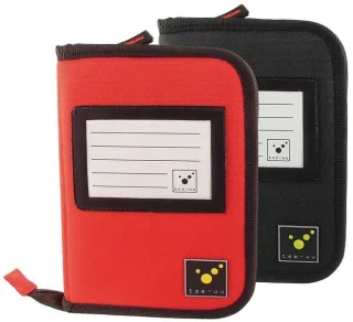 Fahrtenbuch-Mappe | TEE UU | DRIVE Organizer | Format DIN A6 | vielseitige Fachaufteilung | abnehmbarer Schlüsselhalter | mit Reißverschluss Rot