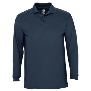 SOLS - "Winter II" Poloshirt für Herren/Damen Unisex Langärmlig (Marineblau)