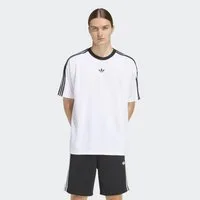 adidas Originals T-Shirt ADIDAS ADICOLOR JACQUARD TRIKOT lockere Passform, Rundhalsausschnitt, mit klassischem Trefoil Logo