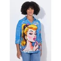 Angel of Style Tunika Tunika A-Linie PopArt Muster Langarm