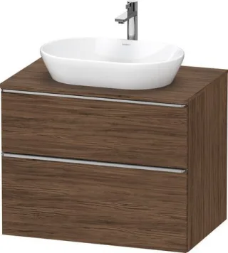 Duravit D-Neo Konsolenwaschtischunterbau wandhängend Nussbaum dunkel Matt 800x550x664 mm - DE4967070 DE4967070210000