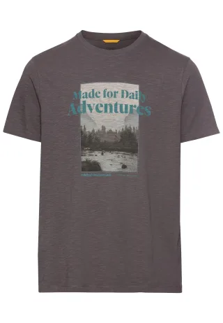 camel active - T-Shirt mit Print aus Organic Cotton thunderstorm - Gr. - 3XL