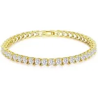 ROUGEMONT Tennisarmband Funkelndes Klassisches Tennisarmband 4mm 19cm Damen und Herren, Hypoallergen