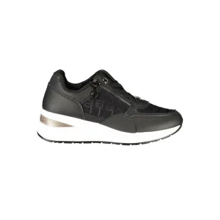 Laura Biagiotti Schwarze Polyurethan Damen Sneaker