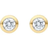 JETTE Paar Ohrstecker JETTE Damen-Ohrstecker 925er Silber 2 Zirkonia, SOLITAIRE