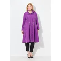 Ulla Popken Wintermantel Mantel wasserabweisend Kapuze 2-Wege-Zipper