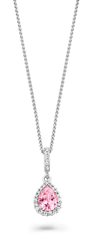 Orphelia 'Enora' Damenkette aus 925 Sterling Silber mit Anhänger - Silber ZH-7226/PI