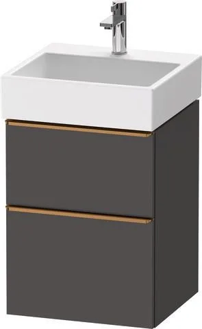 Duravit D-Neo Waschtischunterbau wandhängend Graphit Matt 484x442x625 mm - DE4370004490000 DE4370004490000