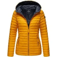 Marikoo Steppjacke Marikoo Asraa Damen Steppjacke B857 Übergangsjacke mit kontrastfarbendem Reißverschluss