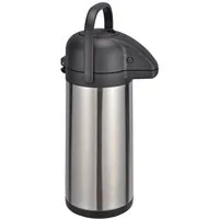Haushalt International Getränkespender Thermoskanne 3,0l Pumpkanne Kaffee Getränkespender Airpot Isolierkanne