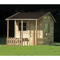 bv-vertrieb Spielhaus Holzgartenhaus Kinderspielhaus 190,5x143x159 Spielhütte Kinder #4454